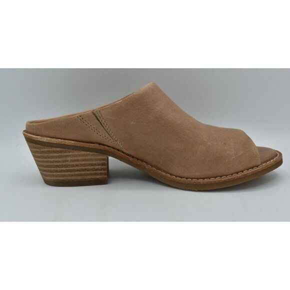 Sofft Womens Size 11 Aneesa Light Taupe Leather Slip On Open Toe Slide Sandals - Picture 6 of 11